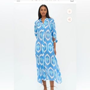 Oliphant Odisha midi shirt dress. NWT